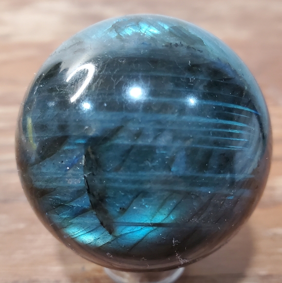 Labradorite Crystal Sphere 41mm - Picture 6 of 13